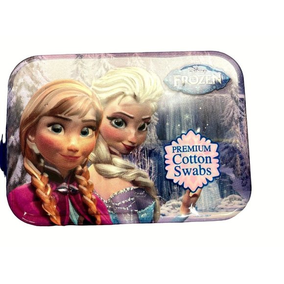 Disney Minnie Mouse Olaf Elsa & Ana Cotton Swabs Travel Tin Lot of 12 new - Picture 3 of 14